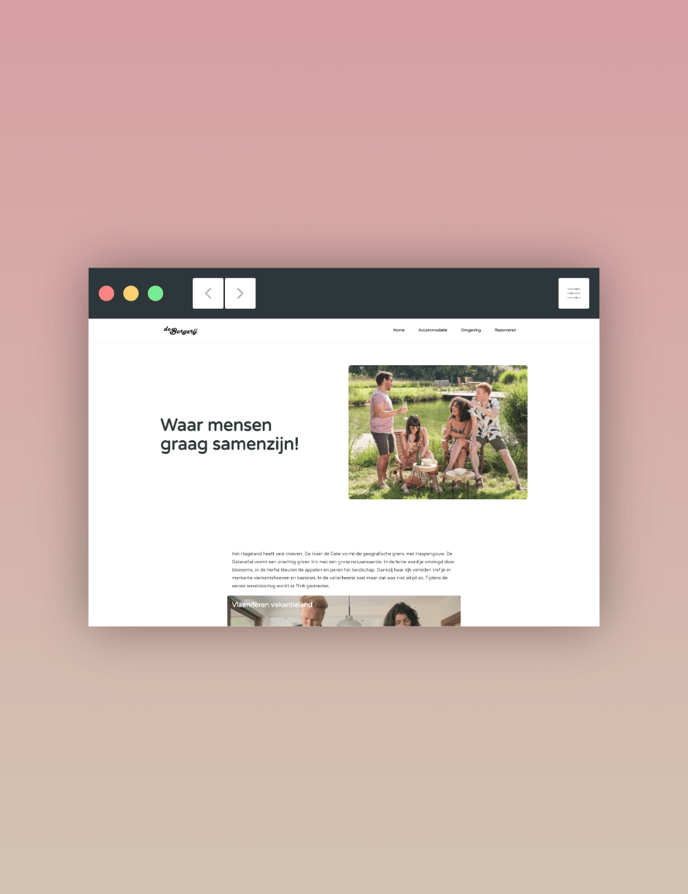 De Borgerij website design