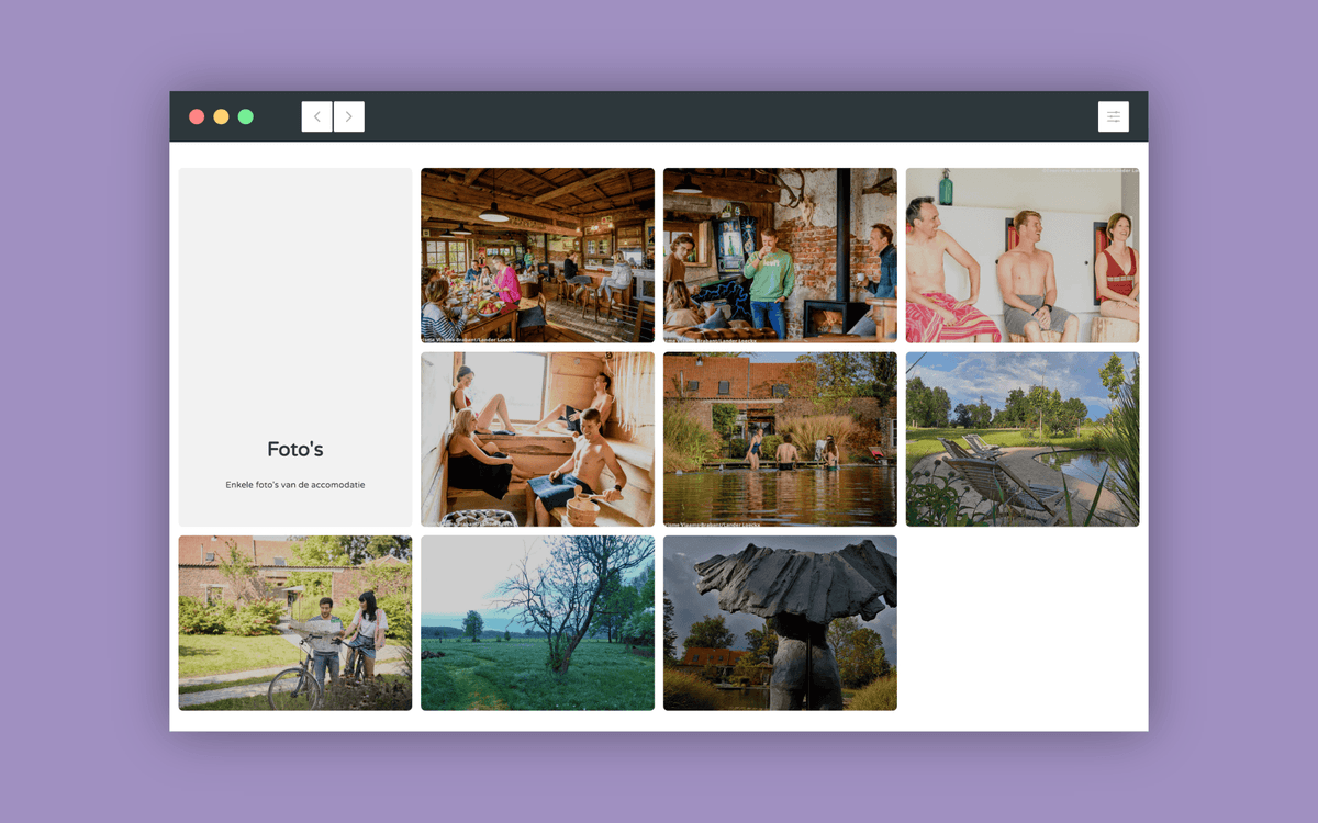 Foto galerij van De Borgerij website