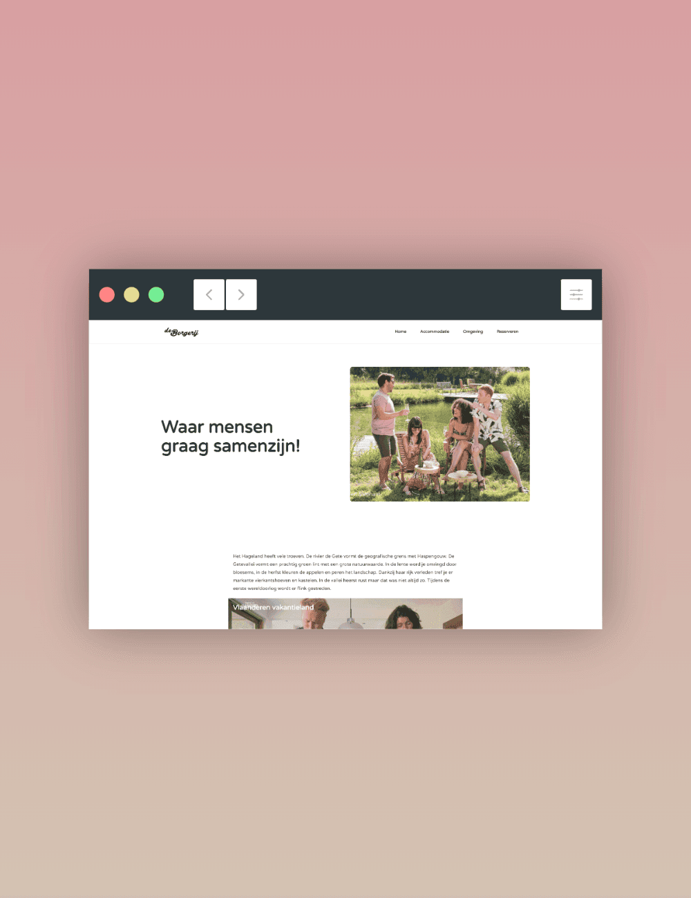 De Borgerij website design