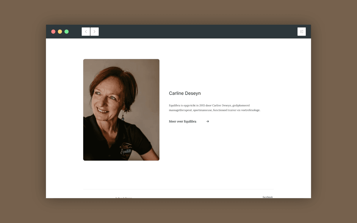 About pagina van Equilibra website
